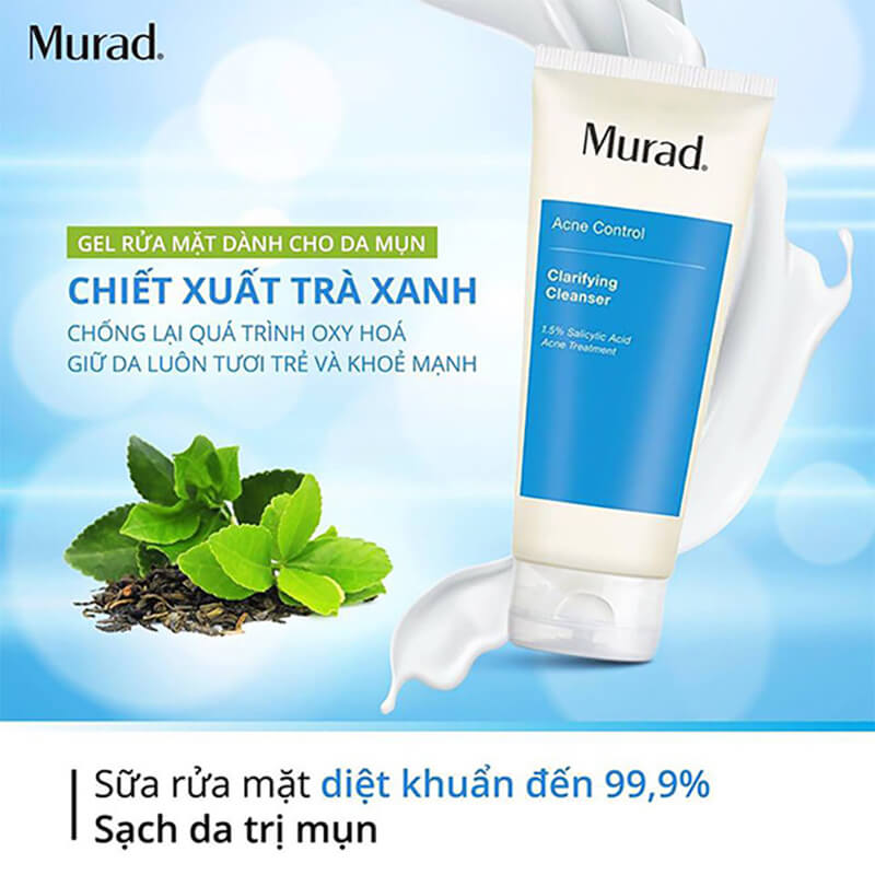 vì sao bạn nên chọn sữa rửa mặt trị mụn murad myphamhera.com