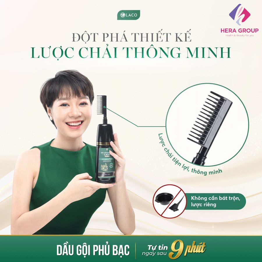 Dầu gội phủ bạc Laco Black Hair