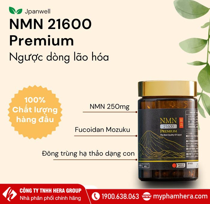Viên uống NMN 21600 Premium 60 viên Nhật Bản