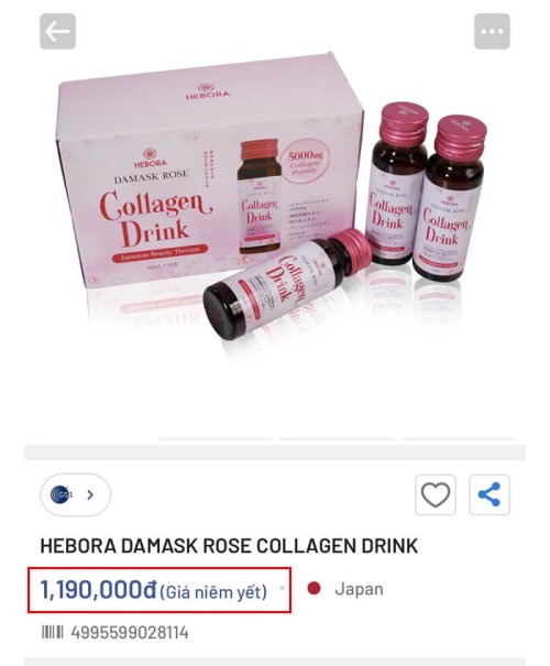 avata hebora collagen drink hộp 10 chai myphamhera.com
