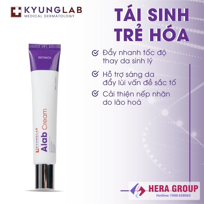 Công dụng Kem retinol Kyung Lab Alab Cream