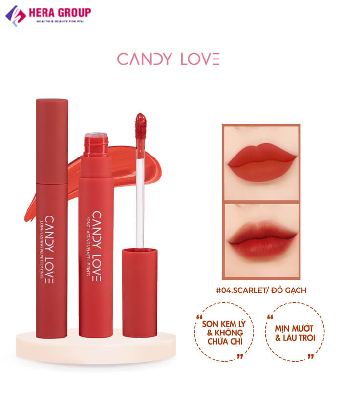 Son nhung lì Candy Love 04 – Đỏ Gạch