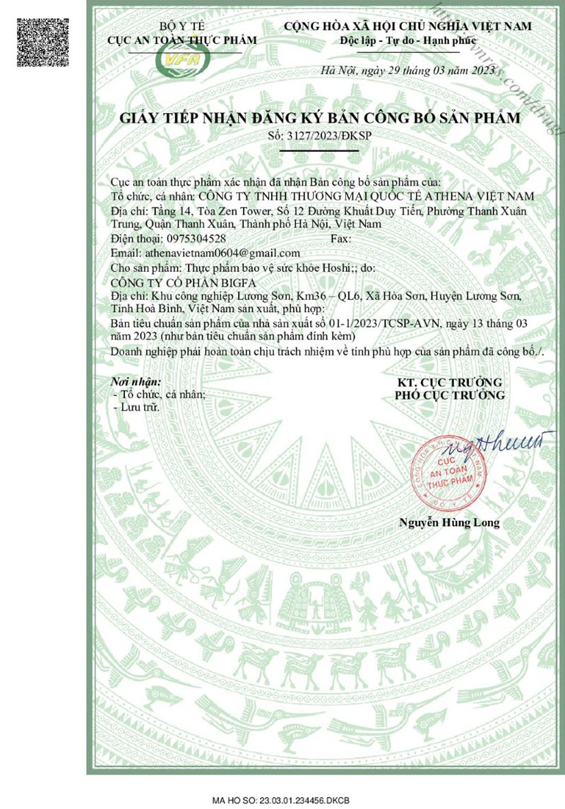 Công bố sản phẩm viên sủi Hoshi