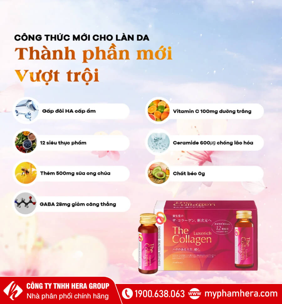 Nước uống The Collagen Shiseido Luxerich