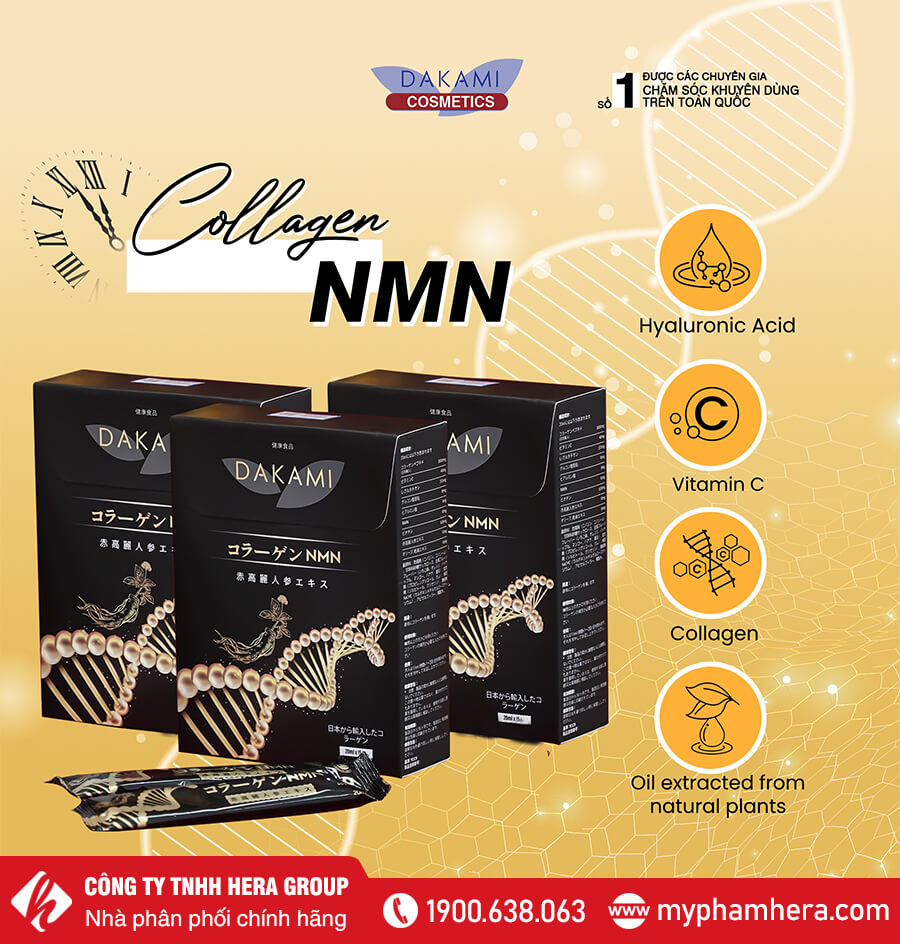 thành phần Collagen NMN Dakami chính hãng myphamhera.com