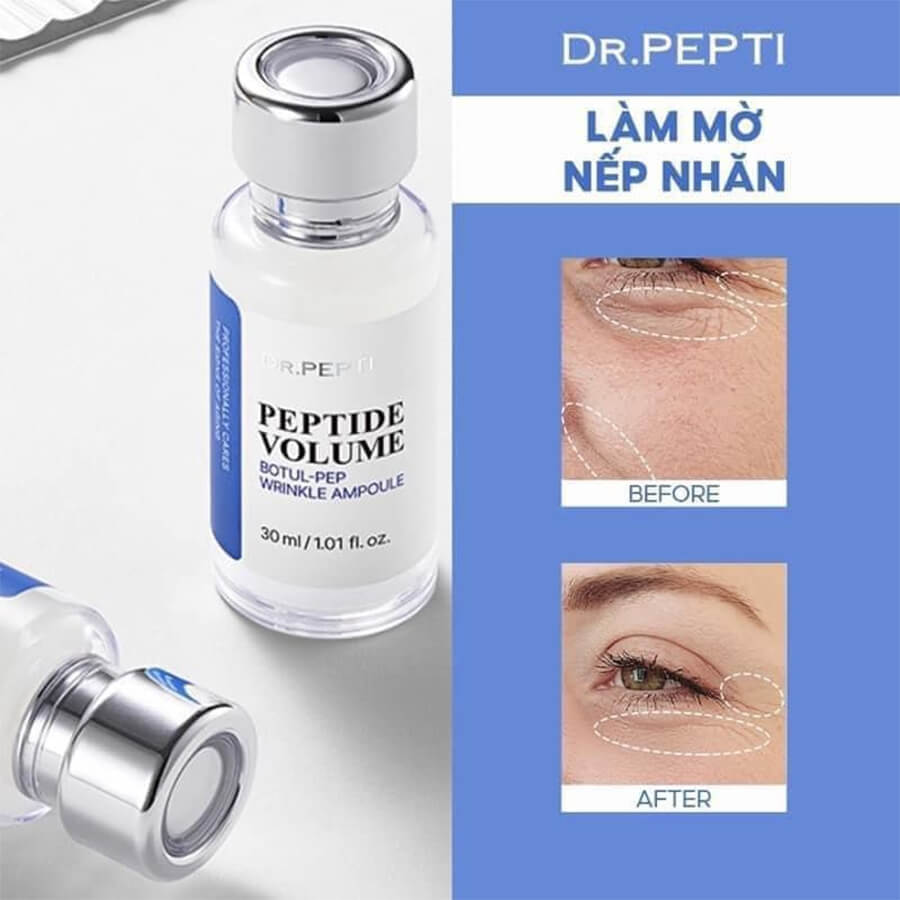 Tinh chất phức hợp trẻ hóa Dr.Pepti Peptide Volume Botul-Pep Wrinkle Ampoule chính hãng myphamhera.com