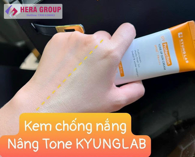 Cách sử dụng Kem chống nắng nâng tone Kyung Lab