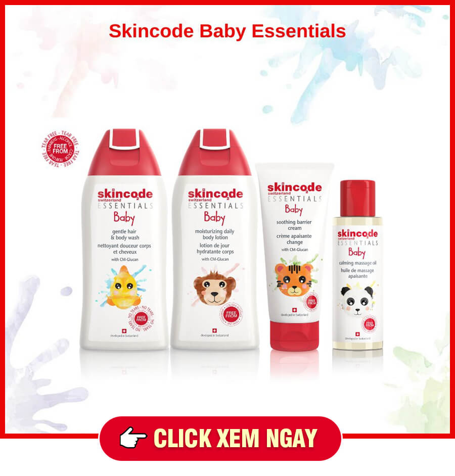 click lotion dưỡng ẩm bảo vệ da cho bé skincode myphamhera.com