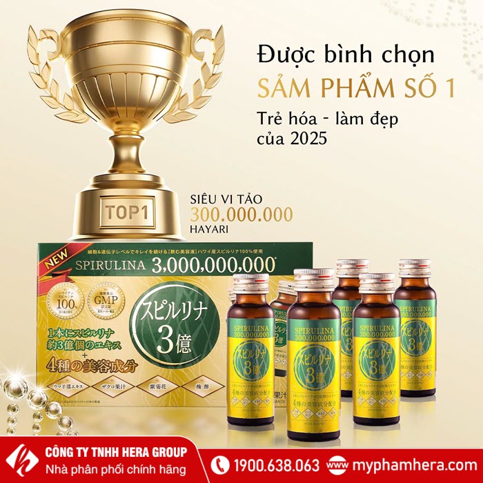 Siêu vi tảo uống 300 triệu Hayari Nhật Bản có tốt không?