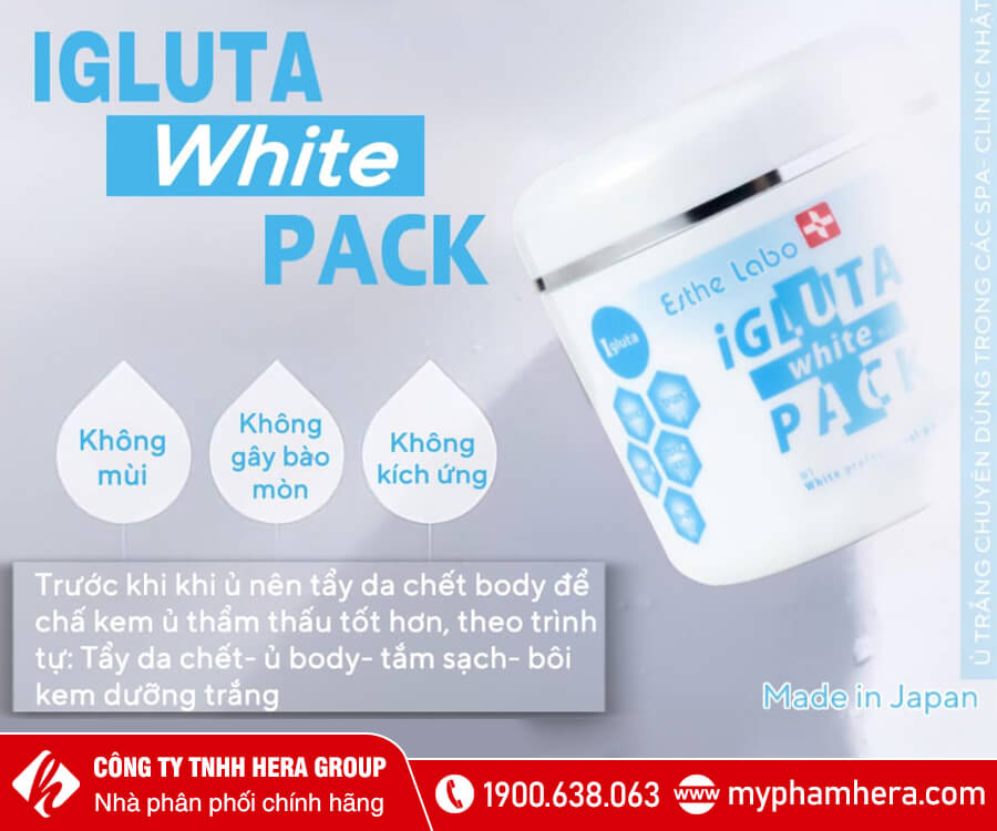 công dụng Kem ủ trắng Igluta White Pack myphamhera.com