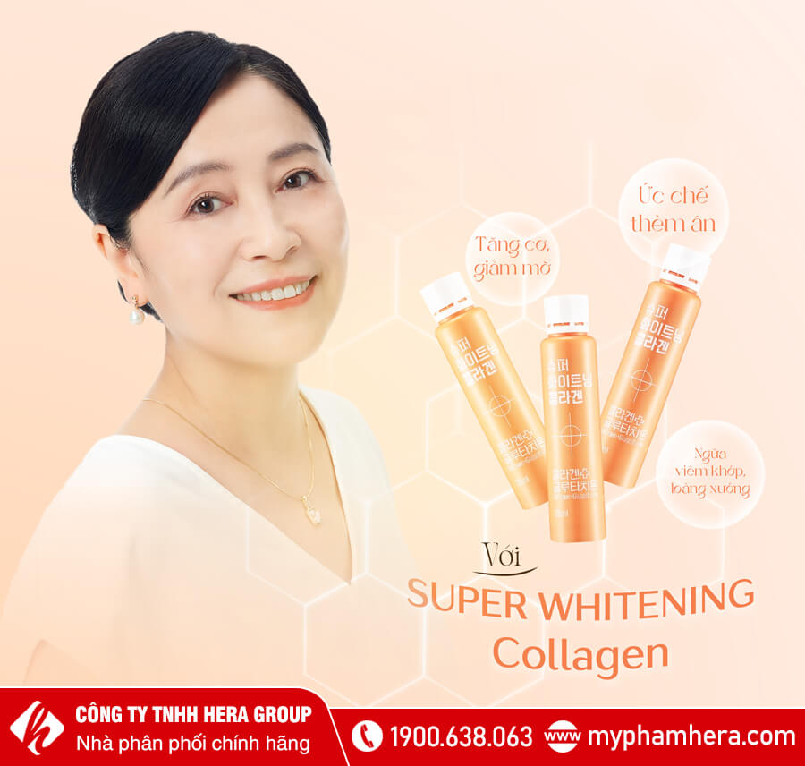 công dụng Nước uống Super Whitening Collagen Hwa Sera myphamhera.com