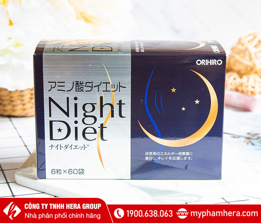 công dụng viên uống giảm cân Orihiro Night Diet myphamhera.com