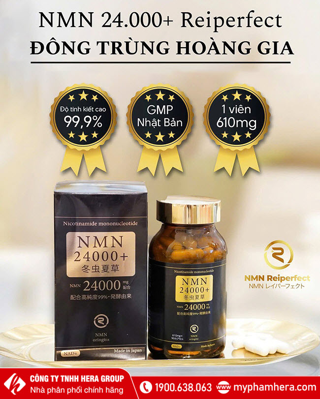 Viên uống NMN Vital Boost 24000+ Reiperfect (90 viên) - Nhật Bản