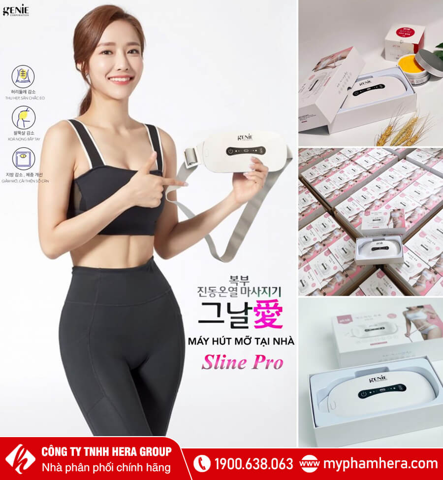 Đai massage giảm mỡ bụng Genie Sline Pro myphamhera.com