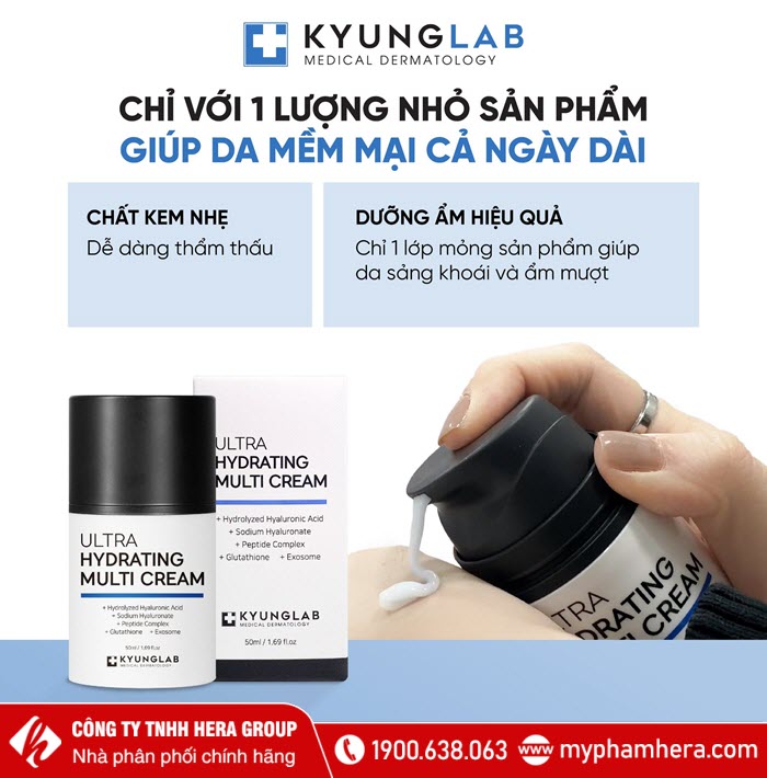 Sử dụng Kem dưỡng ẩm KyungLab Ultra Hydrating Multi Cream – Hàn Quốc