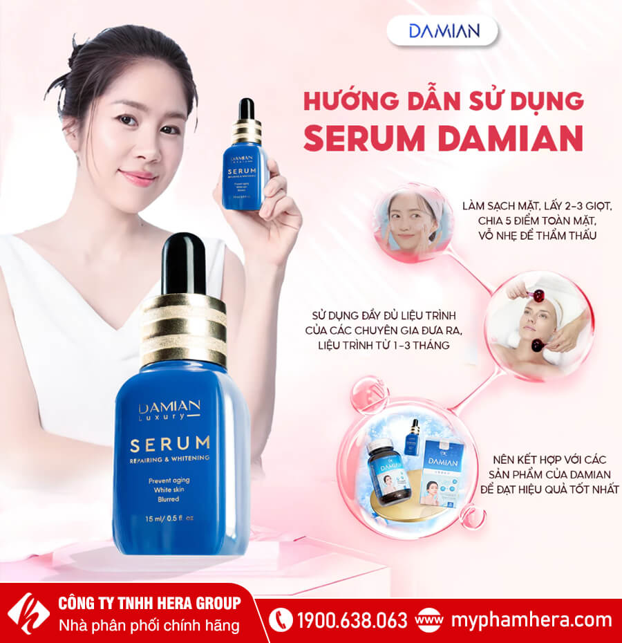 Serum dưỡng trắng da Damian