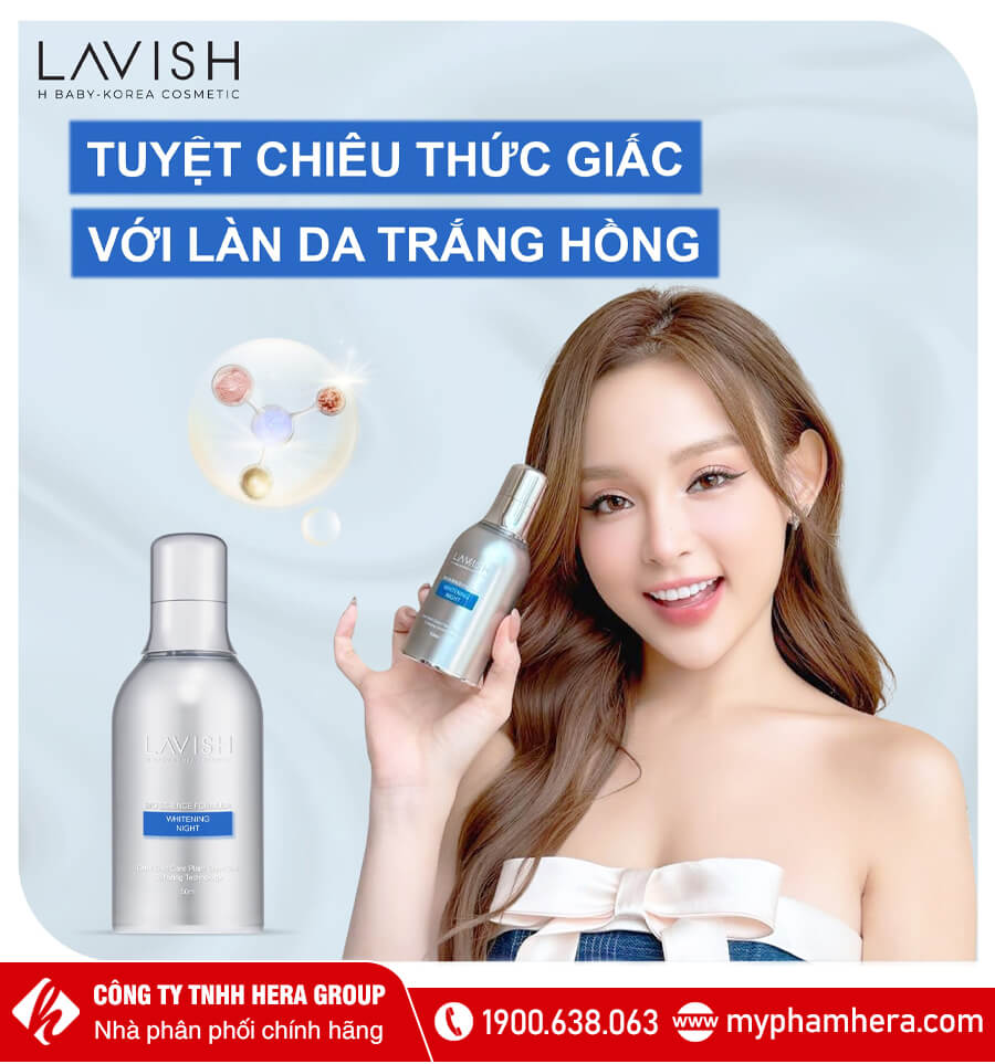 kem dưỡng trắng da chuyên sâu ban đêm lavish myphamhera.com