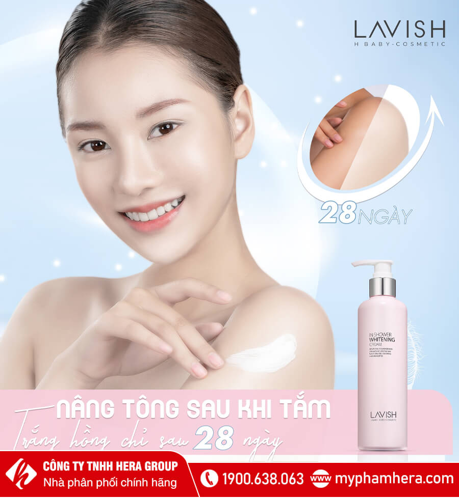 kem tắm trắng da chuyên sâu lavish myphamhera.com