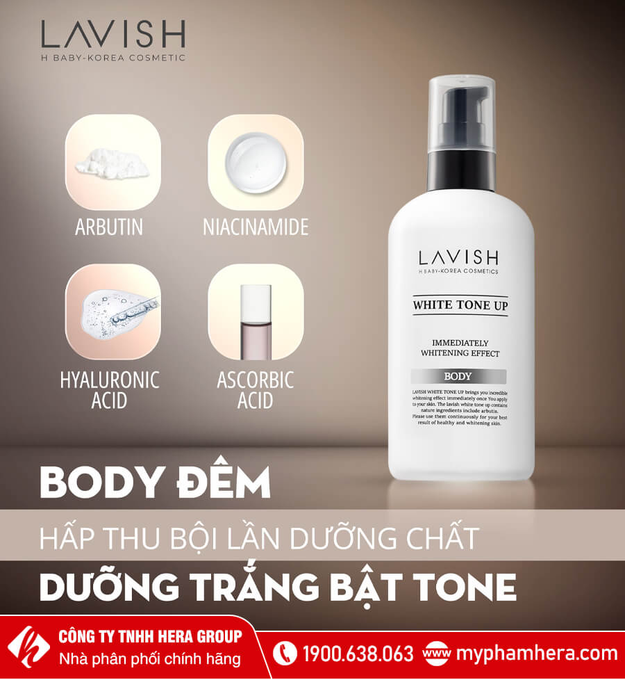 kem dưỡng trắng chuyên sâu ban đêm body myphamhera.com