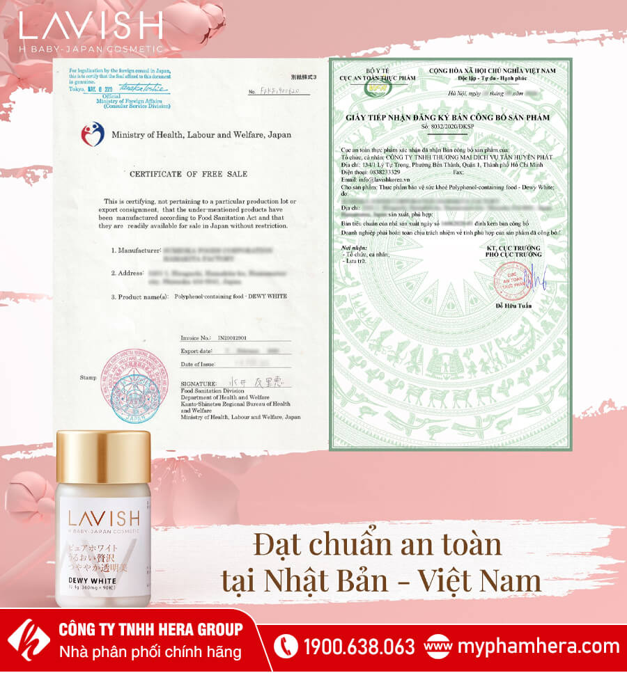 viên uống nhật bản làm trắng da lavish myphamhera.com