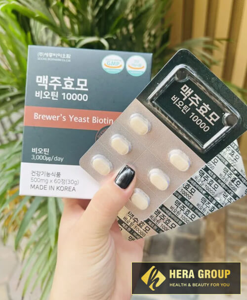 Viên uống mọc tóc Biotin Men Bia Khô