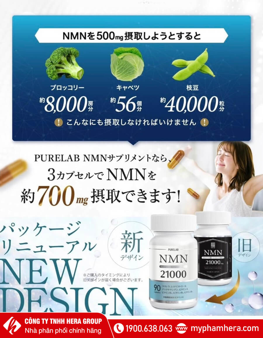 Viên uống NMN 21000mg PURELAB