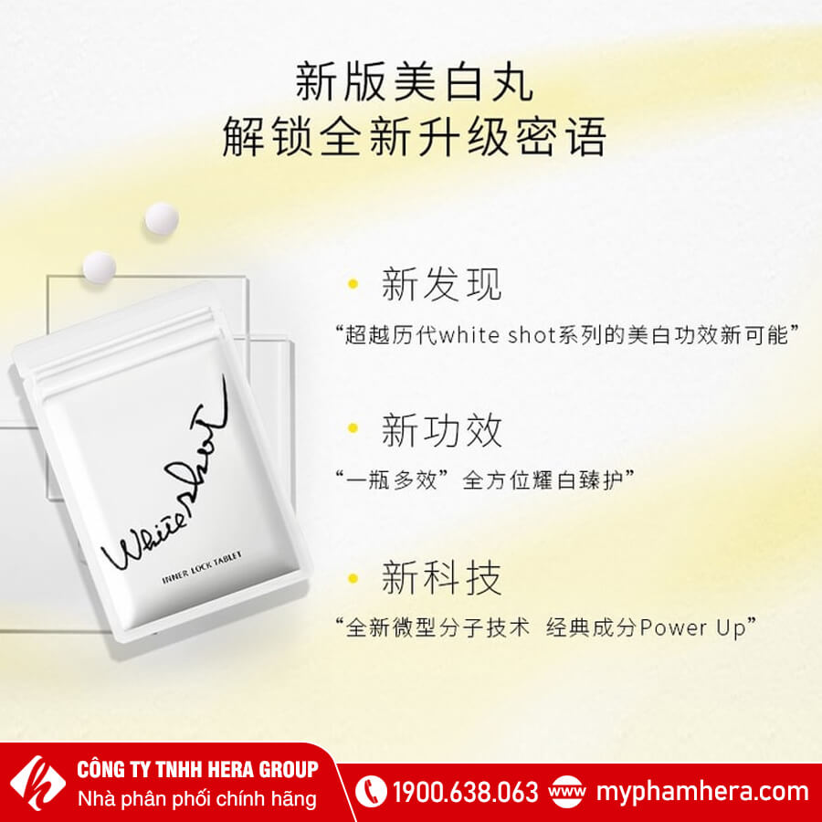 Viên uống trắng da Pola White Shot Inner Lock Tablet