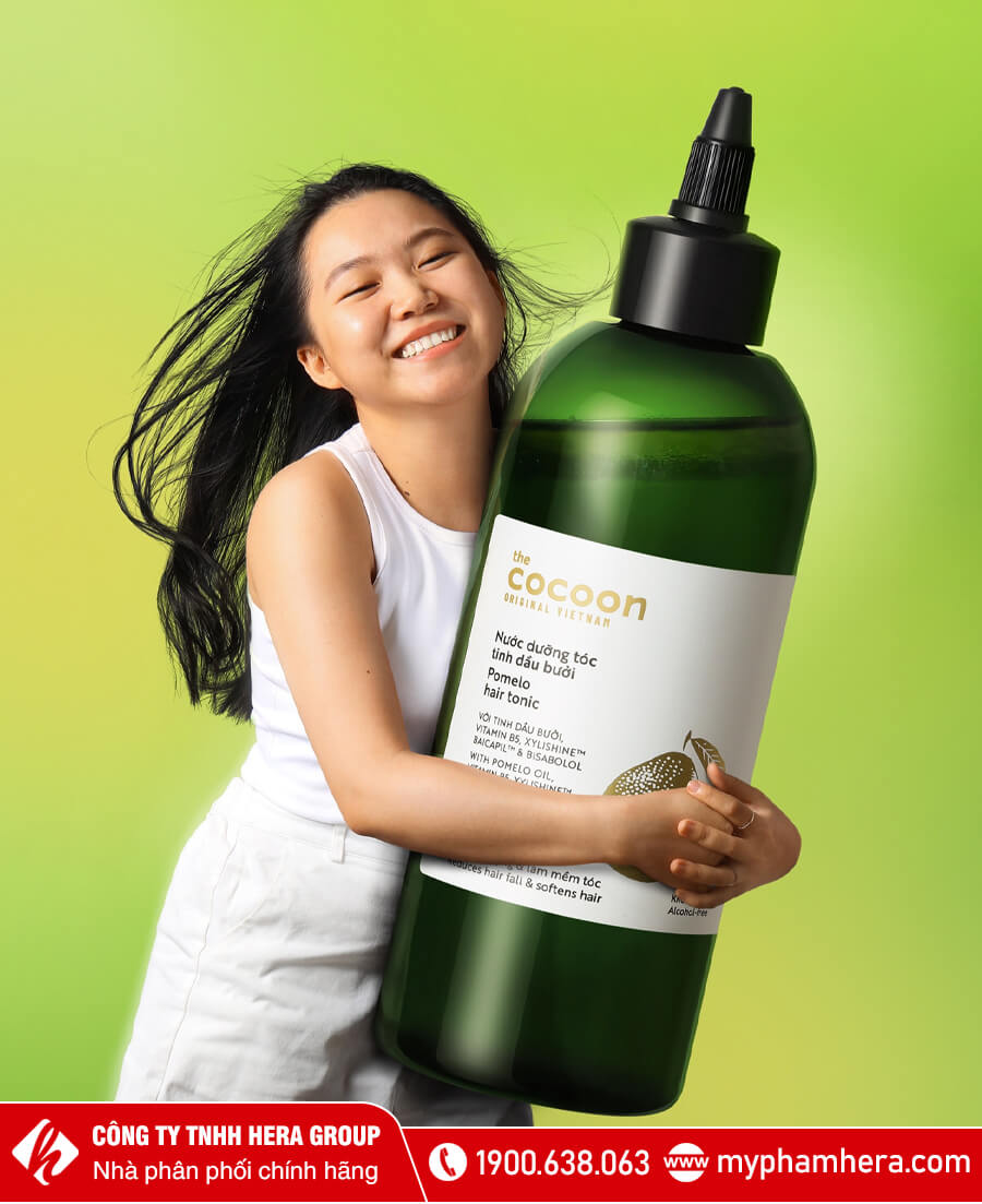 nước dưỡng tóc tinh dầu bưởi cocoon myphamhera.com
