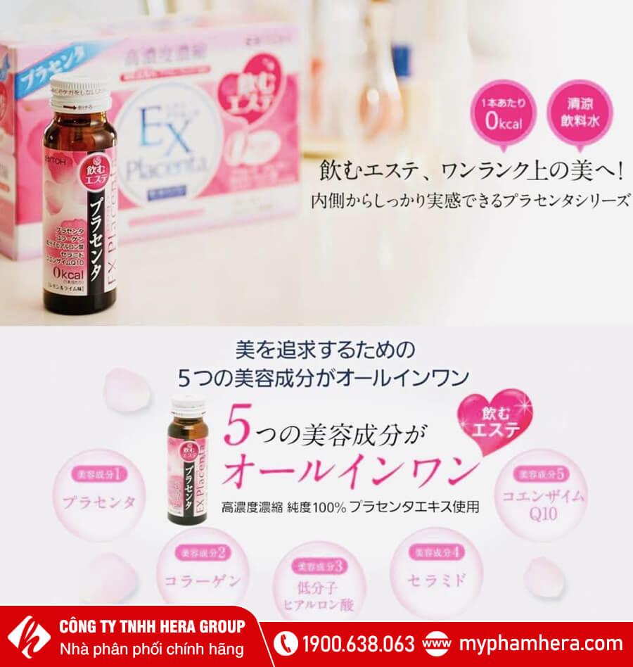 Nước Uống Nhau Thai Cừu Ex Placenta Itoh