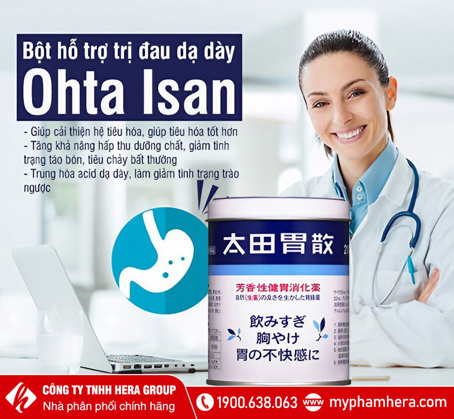 Bột hỗ trợ đau dạ dày Ohta Isan