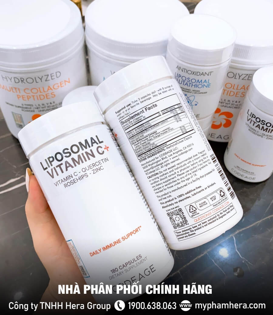 Viên uống tăng đề kháng Codeage Liposomal Vitamin C