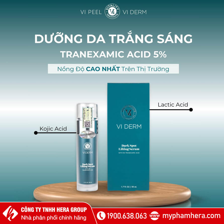 Tinh chất dưỡng trắng làm mờ thâm nám VI Derm Dark Spot Lifting Serum