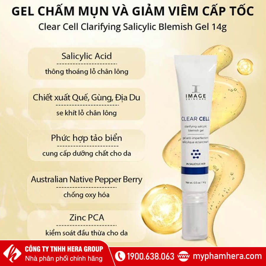 Gel Chấm Mụn Image Skincare Image Clear Cell Clarifying Salicylic Blemish Gel