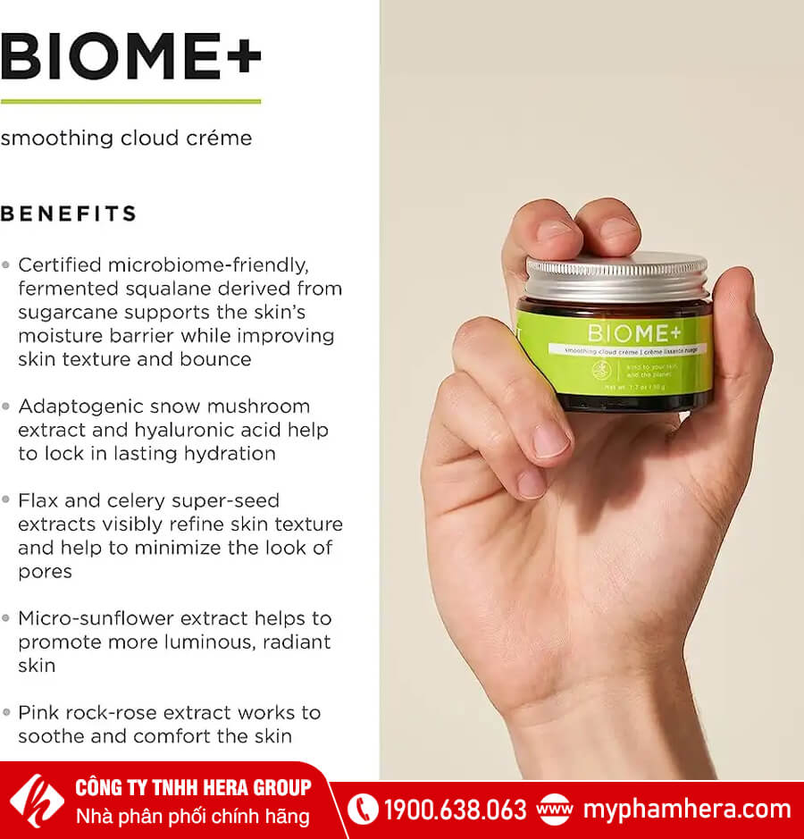 Kem Dưỡng Ẩm Image Skincare Image Biome+ Smoothing Cloud Creme