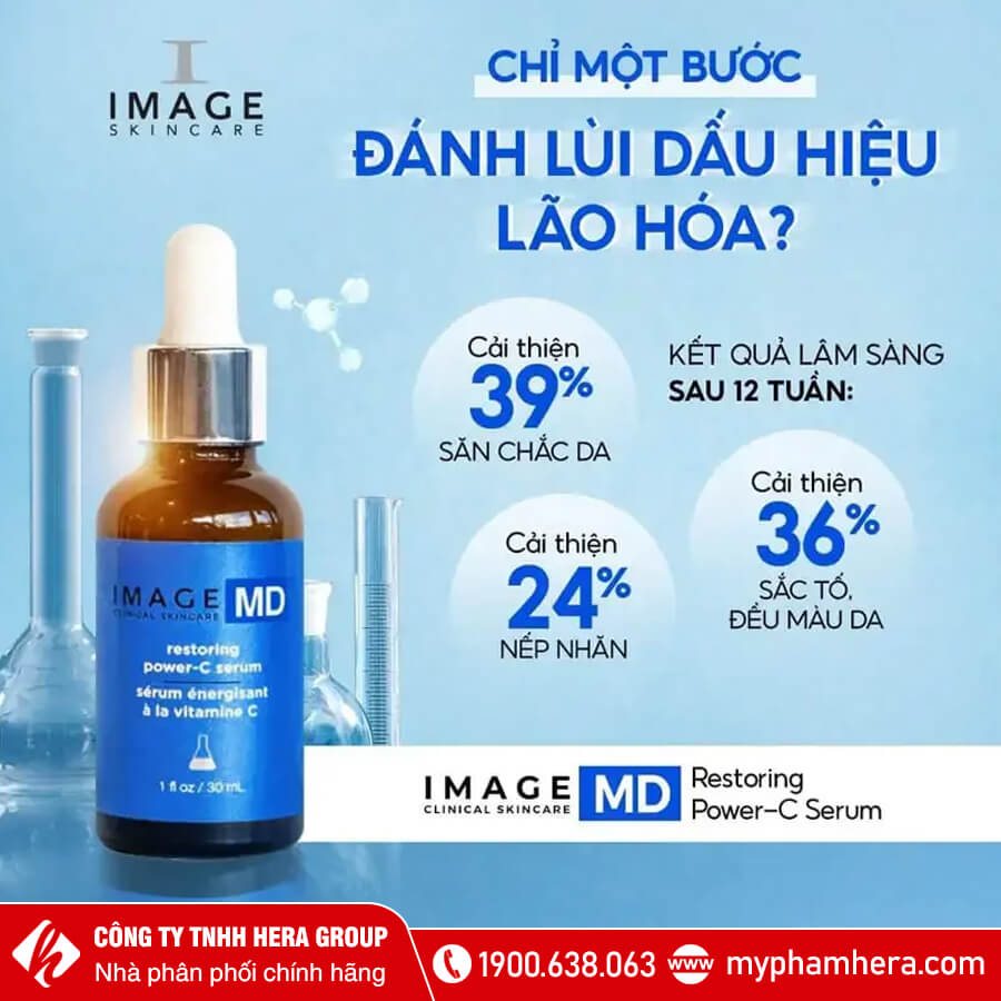 Tinh Chất Dưỡng Trắng, Giảm Nếp Nhăn Image Skincare Image Md Restoring Power-C Serum